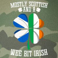 Scottish Wee Bit Irish Scotland St Patricks Day Gifts Flag Legacy Tie Dye Trucker Hat