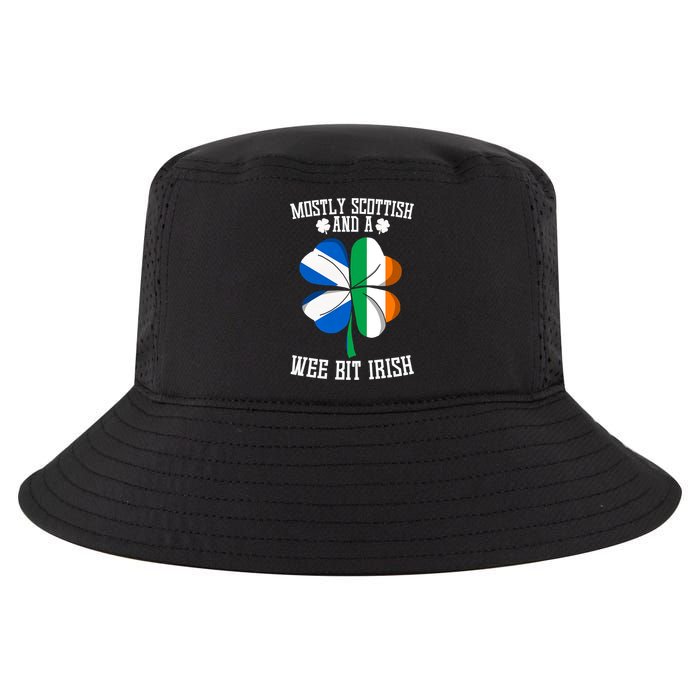 Scottish Wee Bit Irish Scotland St Patricks Day Gifts Flag Cool Comfort Performance Bucket Hat