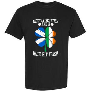 Scottish Wee Bit Irish Scotland St Patricks Day Gifts Flag Garment-Dyed Heavyweight T-Shirt