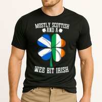 Scottish Wee Bit Irish Scotland St Patricks Day Gifts Flag Performance Shirt
