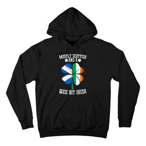 Scottish Wee Bit Irish Scotland St Patricks Day Gifts Flag Hoodie