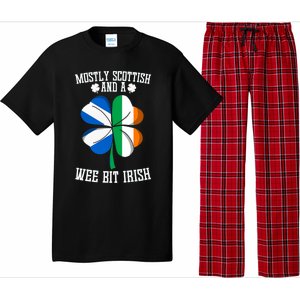 Scottish Wee Bit Irish Scotland St Patricks Day Gifts Flag Pajama Set