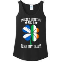 Scottish Wee Bit Irish Scotland St Patricks Day Gifts Flag Ladies Essential Tank