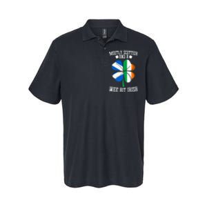 Scottish Wee Bit Irish Scotland St Patricks Day Gifts Flag Softstyle Adult Sport Polo