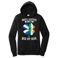 Scottish Wee Bit Irish Scotland St Patricks Day Gifts Flag Women's Pullover Hoodie
