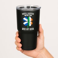 Scottish Wee Bit Irish Scotland St Patricks Day Gifts Flag Tumbler