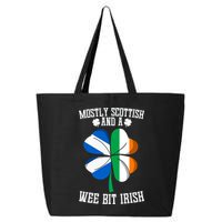 Scottish Wee Bit Irish Scotland St Patricks Day Gifts Flag 25L Jumbo Tote