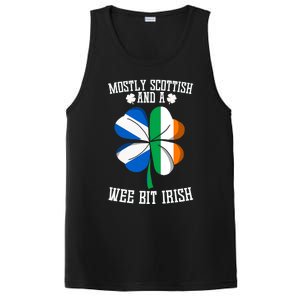 Scottish Wee Bit Irish Scotland St Patricks Day Gifts Flag PosiCharge Competitor Tank