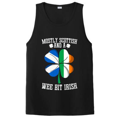 Scottish Wee Bit Irish Scotland St Patricks Day Gifts Flag PosiCharge Competitor Tank