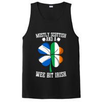 Scottish Wee Bit Irish Scotland St Patricks Day Gifts Flag PosiCharge Competitor Tank