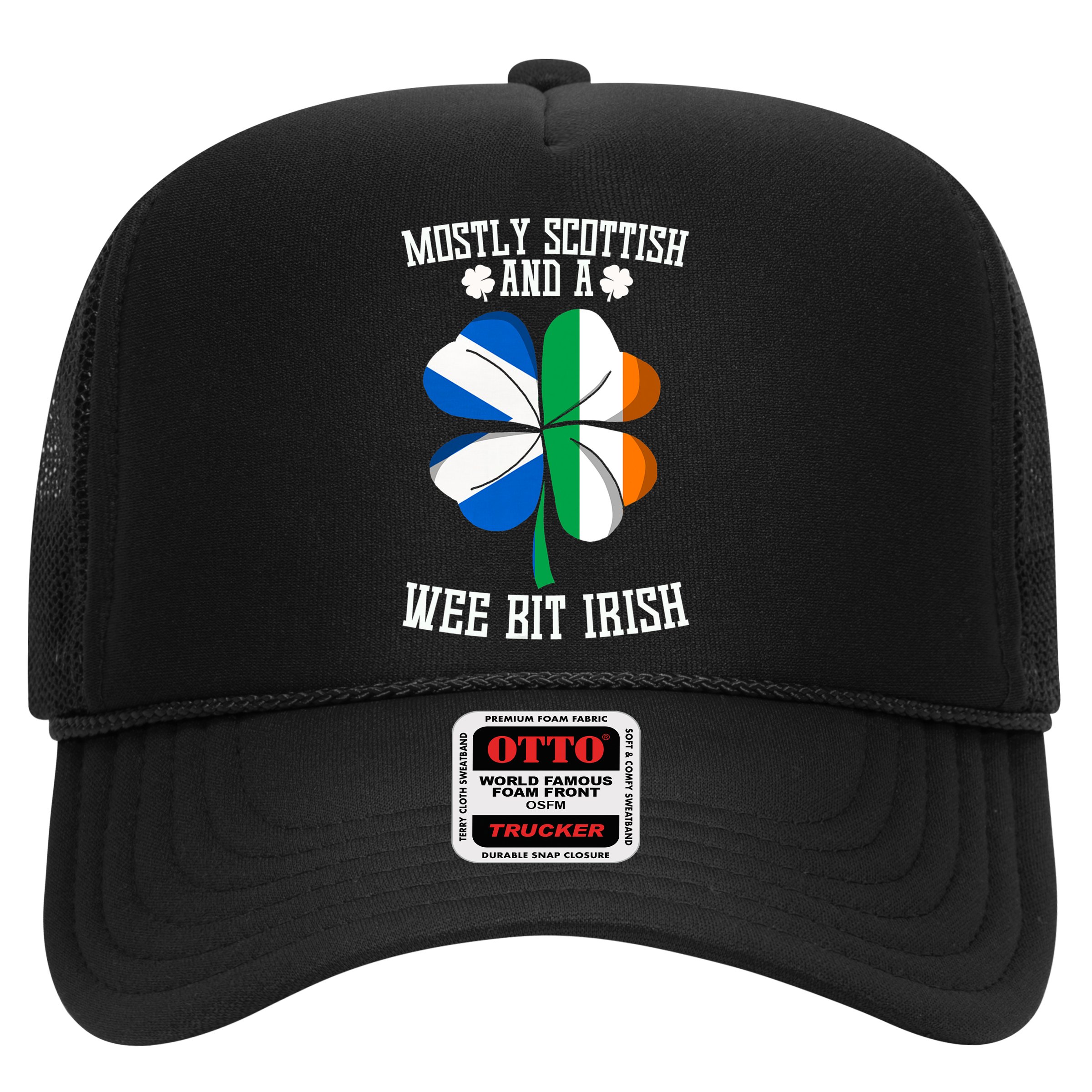 Scottish Wee Bit Irish Scotland St Patricks Day Gifts Flag Hat