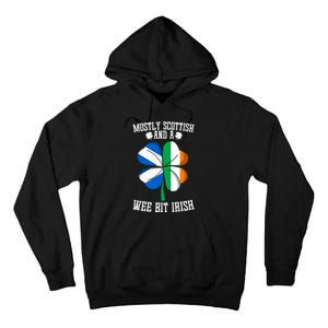 Scottish Wee Bit Irish Scotland St Patricks Day Gifts Flag Tall Hoodie