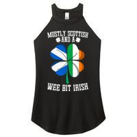 Scottish Wee Bit Irish Scotland St Patricks Day Gifts Flag Women's Perfect Tri Rocker Tank