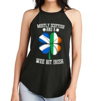 Scottish Wee Bit Irish Scotland St Patricks Day Gifts Flag Women's Perfect Tri Rocker Tank