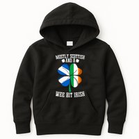 Scottish Wee Bit Irish Scotland St Patricks Day Gifts Flag Kids Hoodie