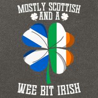 Scottish Wee Bit Irish Scotland St Patricks Day Gifts Flag Cotton Canvas Backpack