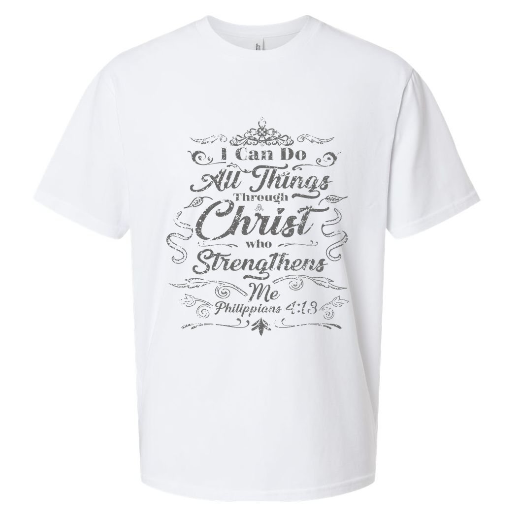 S With Bible Verses Christian Clothing S Sueded Cloud Jersey T-Shirt