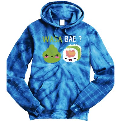 Sushi Wasa Bae Funny Distressed Sushi Lover Gift Tie Dye Hoodie