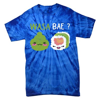 Sushi Wasa Bae Funny Distressed Sushi Lover Gift Tie-Dye T-Shirt