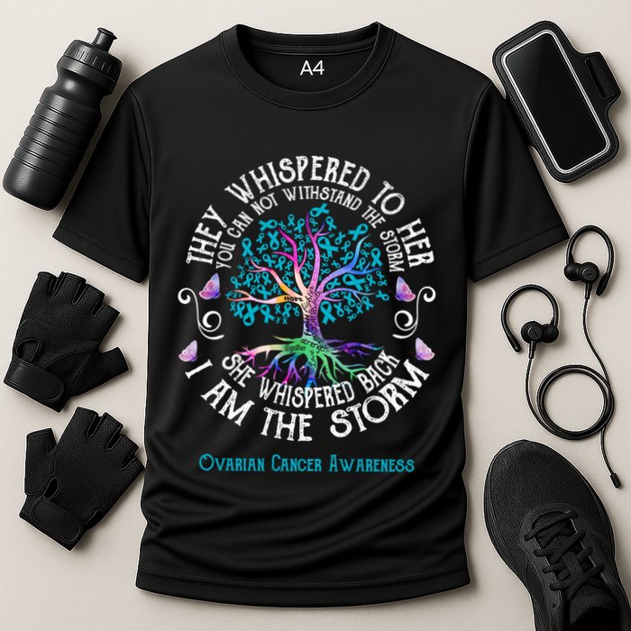 She Whispered Back I Am The Storm Funny Gift Cooling Performance Crew T-Shirt
