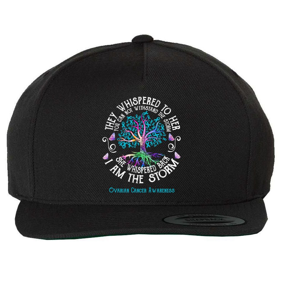 She Whispered Back I Am The Storm Funny Gift Wool Snapback Cap