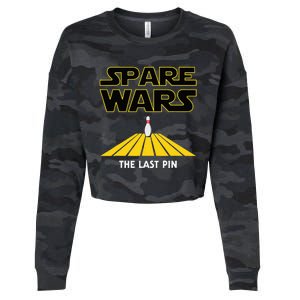 Spare Wars Bowler & Bowling Parody Cropped Pullover Crew