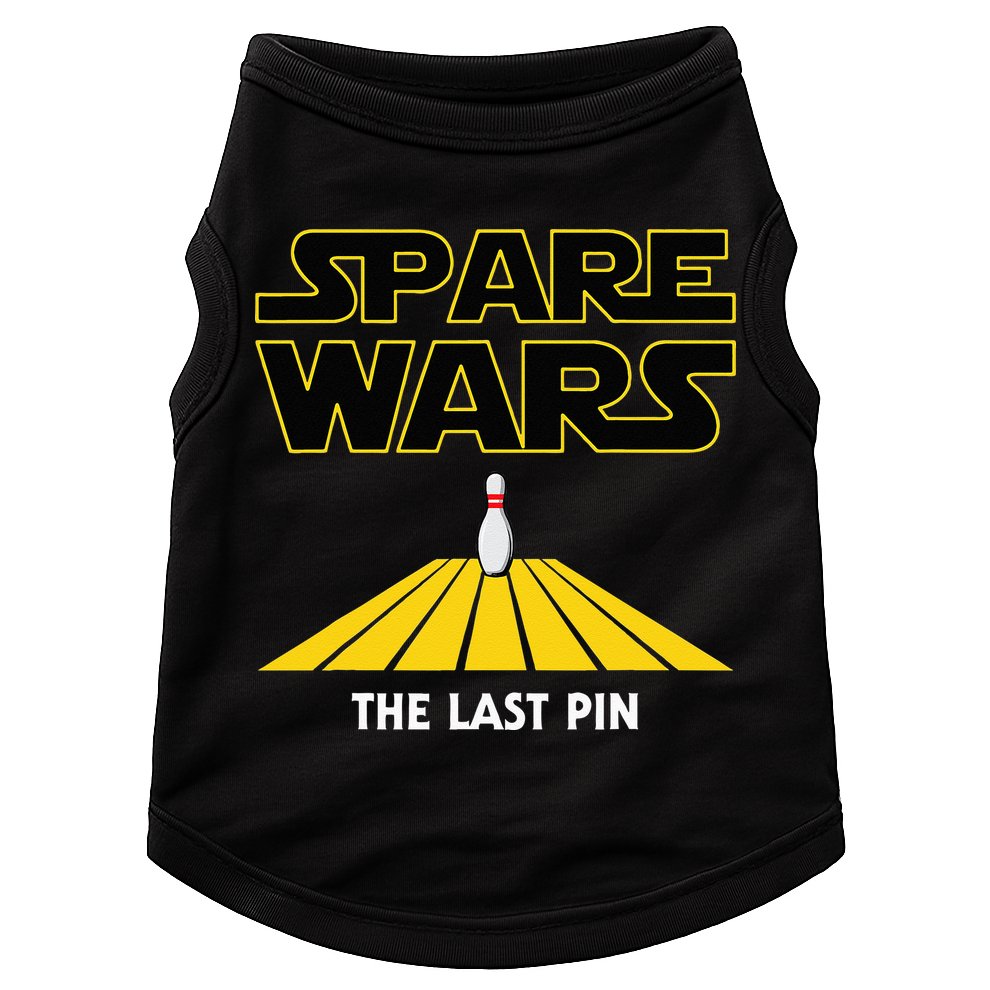 Spare Wars Bowler & Bowling Parody Doggie Tank