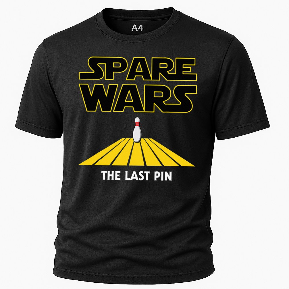 Spare Wars Bowler & Bowling Parody Cooling Performance Crew T-Shirt