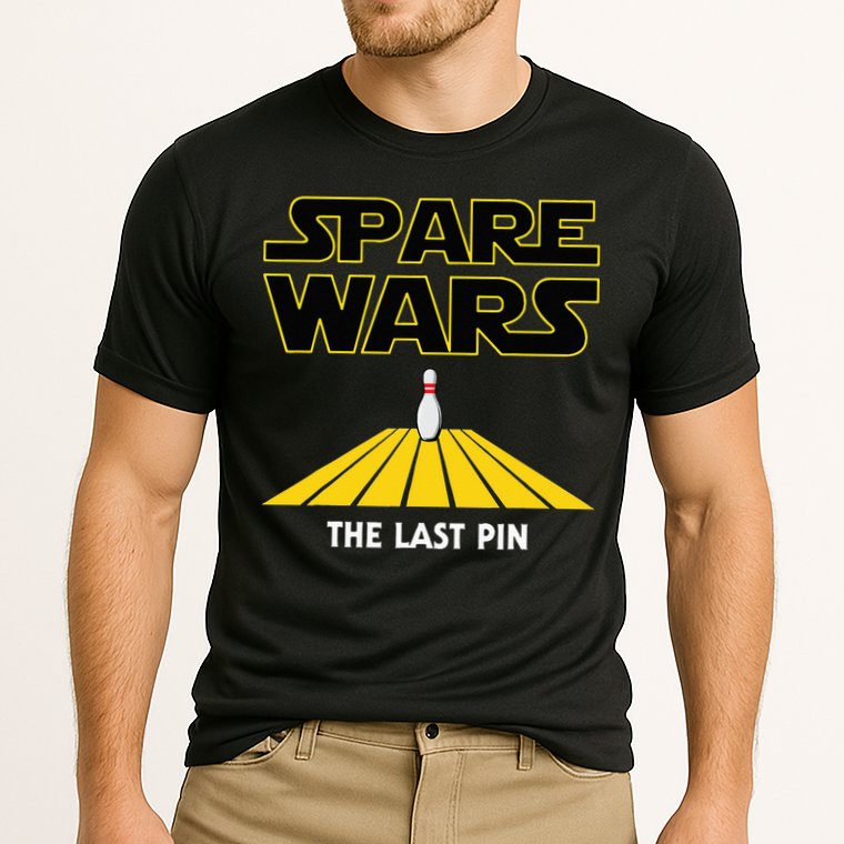 Spare Wars Bowler & Bowling Parody Cooling Performance Crew T-Shirt