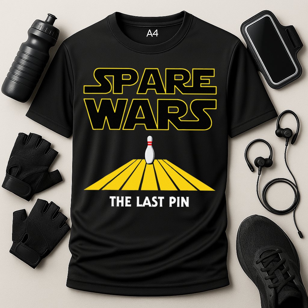 Spare Wars Bowler & Bowling Parody Cooling Performance Crew T-Shirt