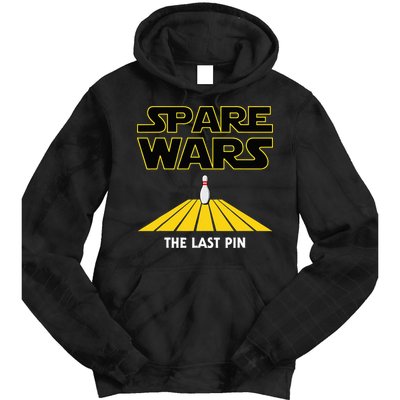 Spare Wars Bowler & Bowling Parody Tie Dye Hoodie