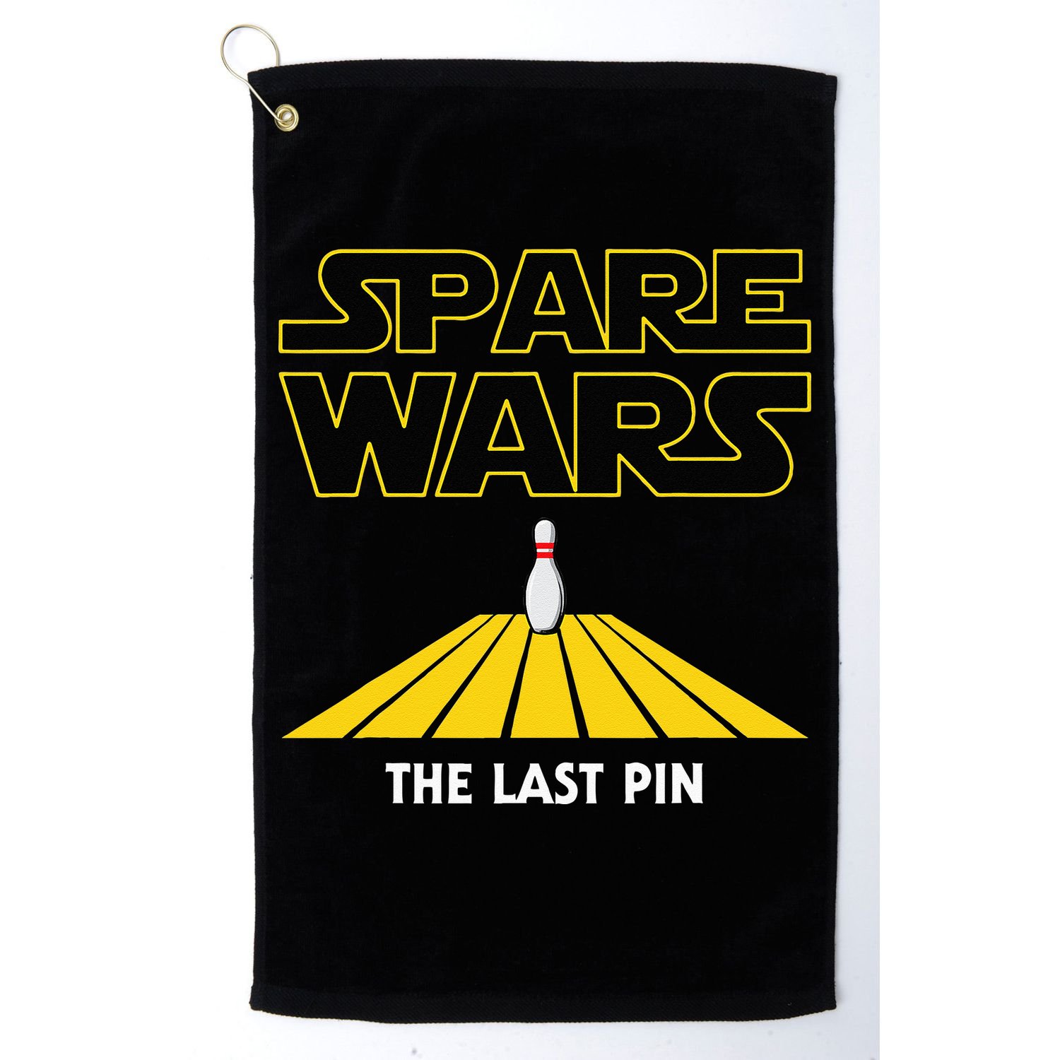 Spare Wars Bowler & Bowling Parody Golf Towel