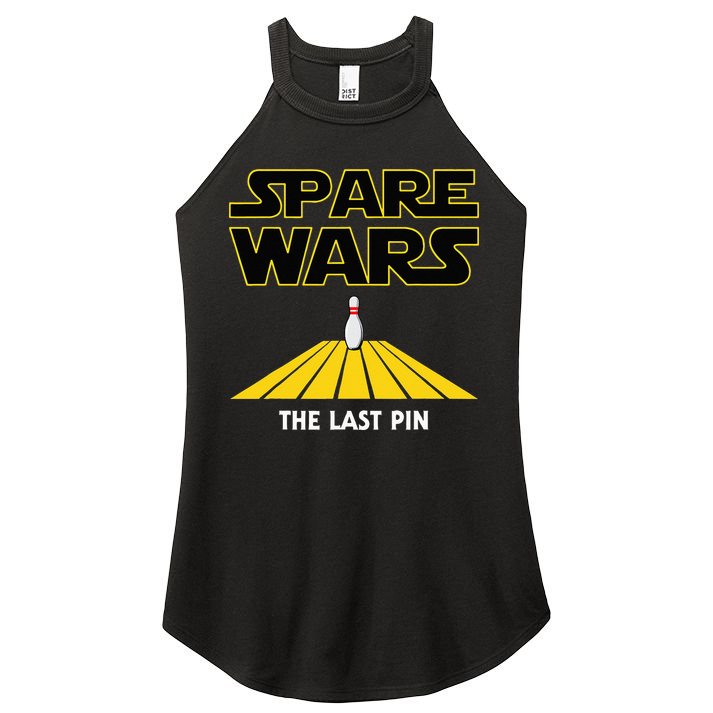 Spare Wars Bowler & Bowling Parody Women's Perfect Tri Rocker Tank