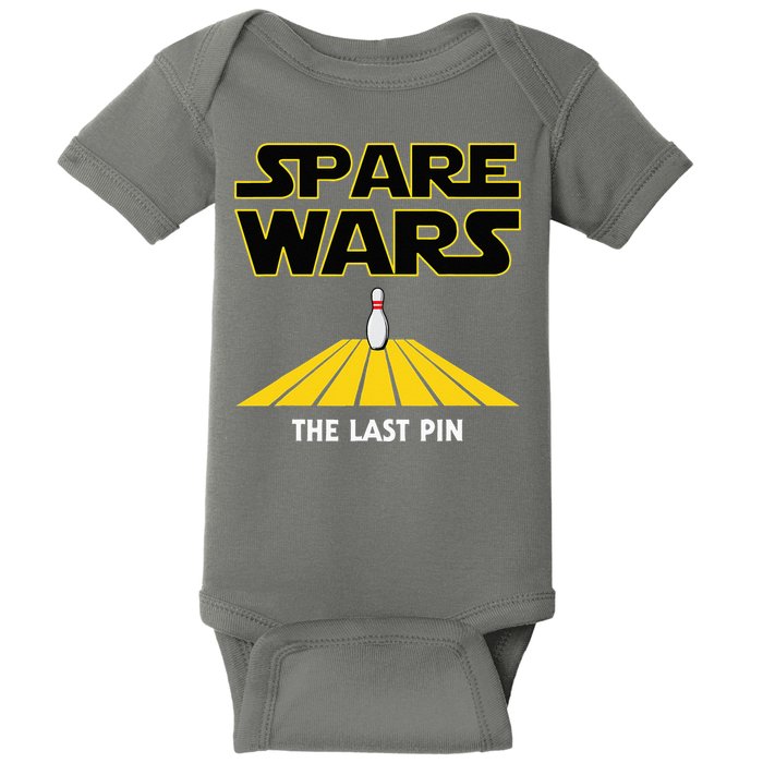 Spare Wars Bowler & Bowling Parody Baby Bodysuit