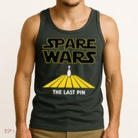 Spare Wars Bowler & Bowling Parody Tank Top
