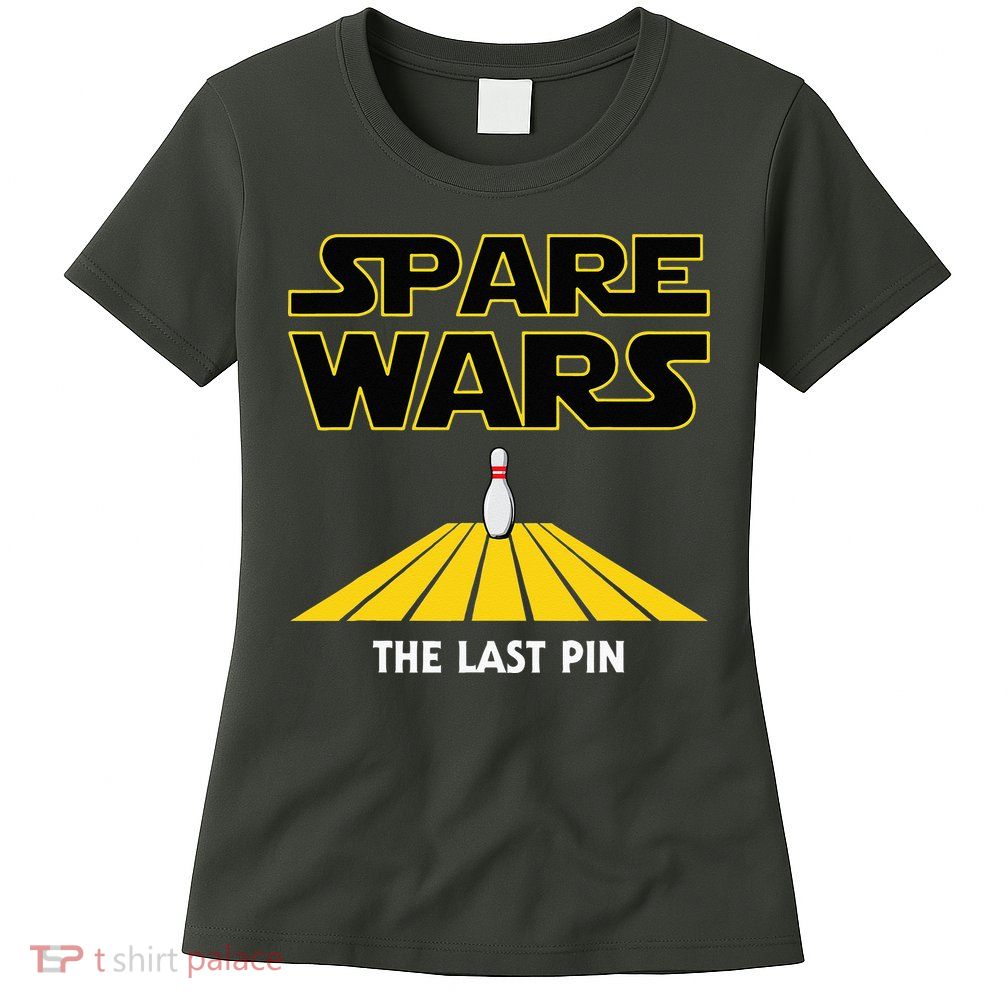 Spare Wars Bowler & Bowling Parody Womens T-Shirt