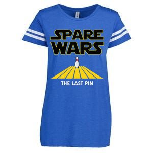 Spare Wars Bowler & Bowling Parody Enza Ladies Jersey Football T-Shirt