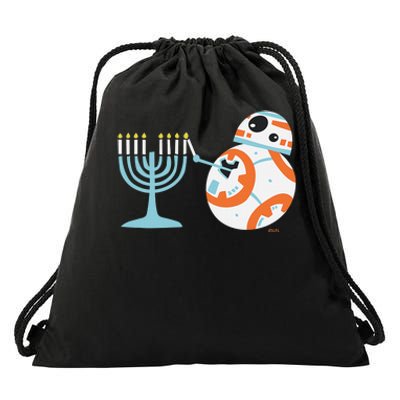 Star Wars BB-8 Lighting the Hanukkah Menorah  Drawstring Bag