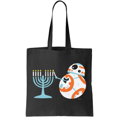 Star Wars BB-8 Lighting the Hanukkah Menorah  Tote Bag