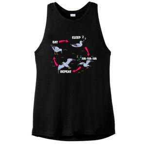 Seagull Whisperer Bird Lover Ornithology Birdwatching Gift Ladies PosiCharge Tri-Blend Wicking Tank