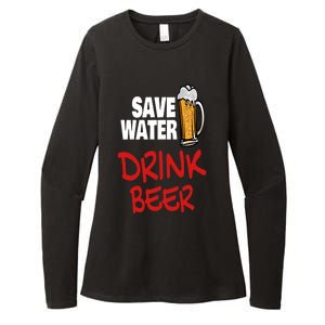 Save Water Beer Ing Party Sout Saying Alcohol Gift Womens CVC Long Sleeve Shirt