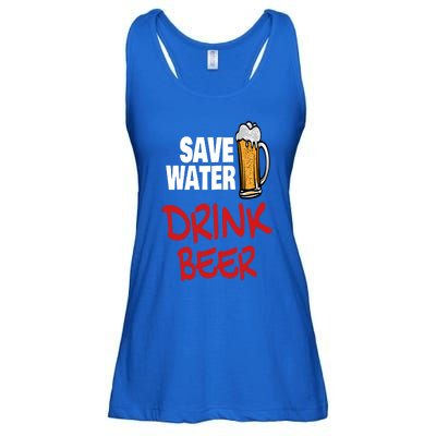 Save Water Beer Ing Party Sout Saying Alcohol Gift Ladies Essential Flowy Tank