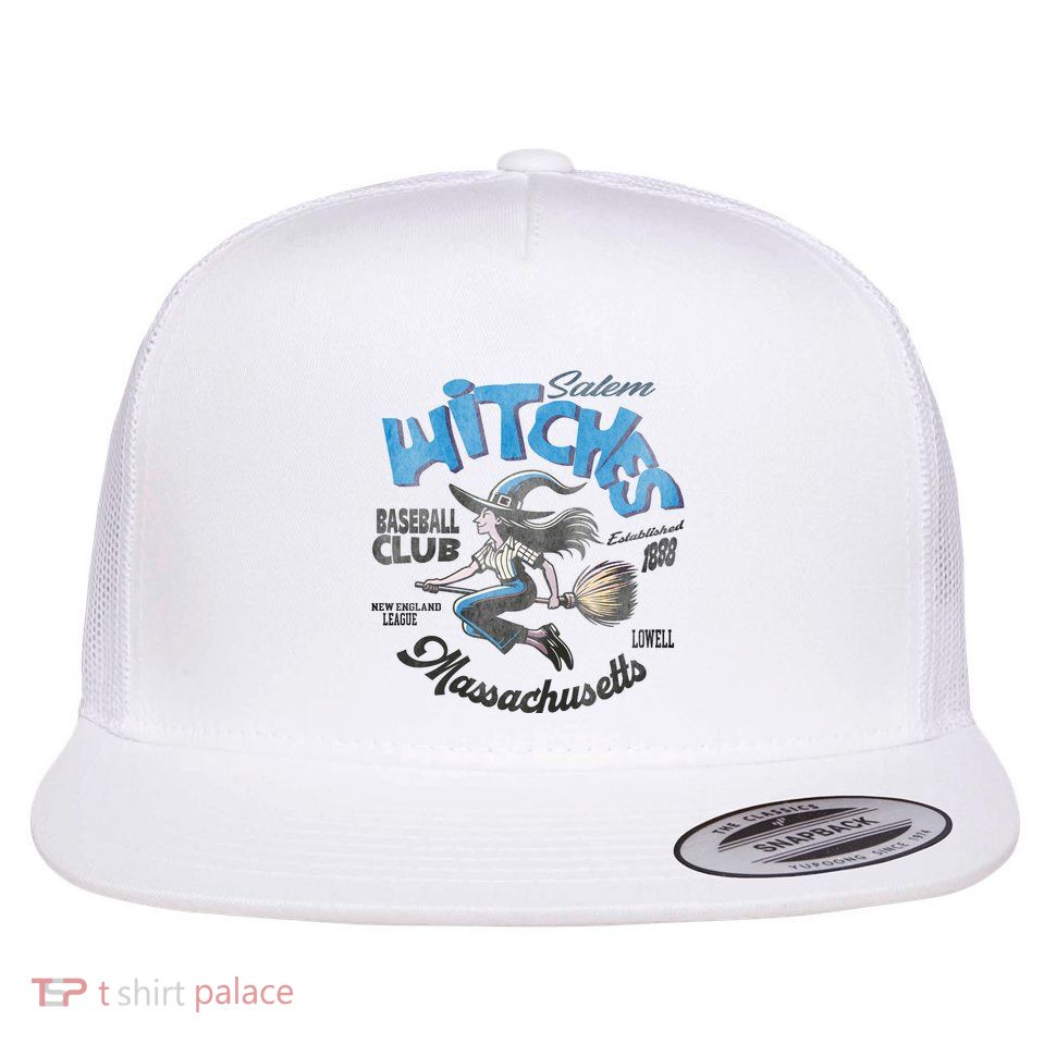 Salem Witches Baseball Team 1888 Flat Bill Trucker Hat
