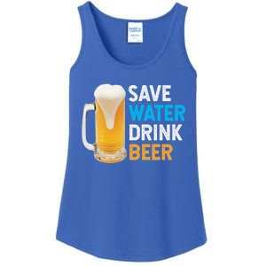 Save Water Beer Funny Adult Ing Humor Gift Ladies Essential Tank