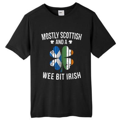 Scottish Wee Bit Irish Scotland Patrick Day Gifts Tall Fusion ChromaSoft Performance T-Shirt