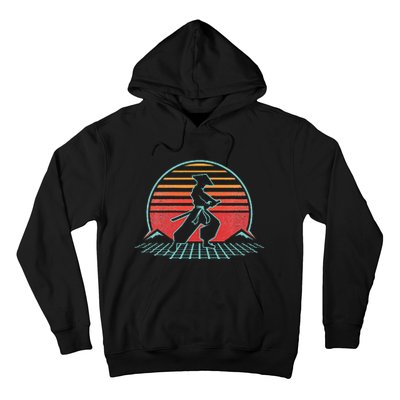 Samurai Warrior Bushido Japan Anime Retro 80s Style Gift  Hoodie