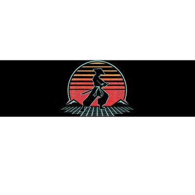 Samurai Warrior Bushido Japan Anime Retro 80s Style Gift  Bumper Sticker