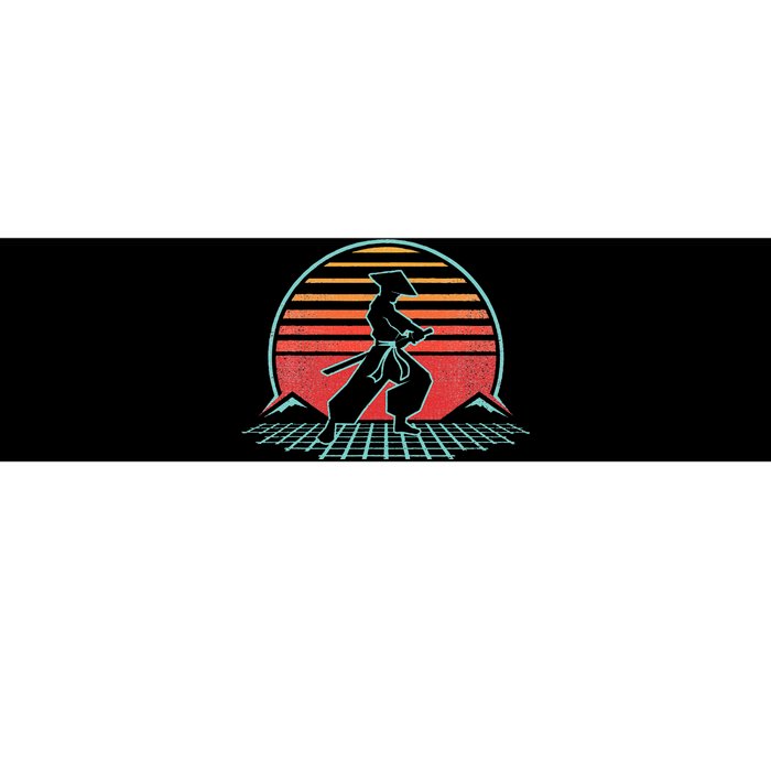 Samurai Warrior Bushido Japan Anime Retro 80s Style Gift  Bumper Sticker