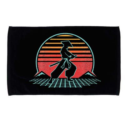 Samurai Warrior Bushido Japan Anime Retro 80s Style Gift  Microfiber Hand Towel