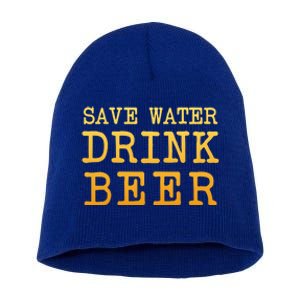 Save Water Beer Funny Joke Brewmaster Craft Home Brew Cool Gift Short Acrylic Beanie